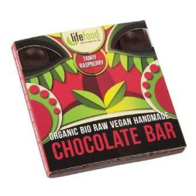 Ciocolata cu zmeura raw eco-bio 35g - Lifefood