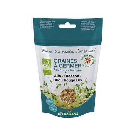 Mix alfalfa creson si varza rosie pt. germinat eco-bio 150g - Germline