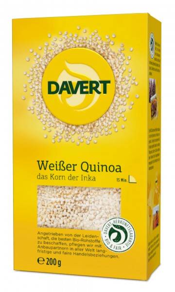 Quinoa alba, eco-bio, 200g - davert