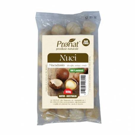 Nuci Macadamia crude 100g - Pronat