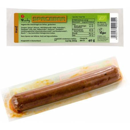 Baton din Seitan cu canepa - eco-bio 40g - Wheaty