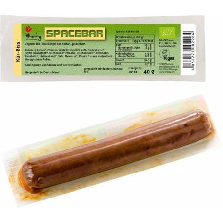 Baton Seitan cu seminte de dovleac - eco-bio 40g - Wheaty