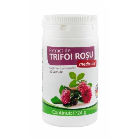 Extract de trifoi rosu, 40 capsule  Medicura