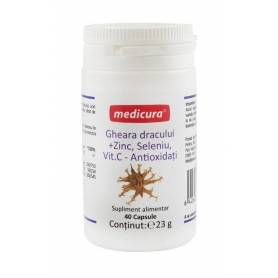 Gheara dracului + Zinc, Seleniu, Vitamina C, 40 capsule Medicura