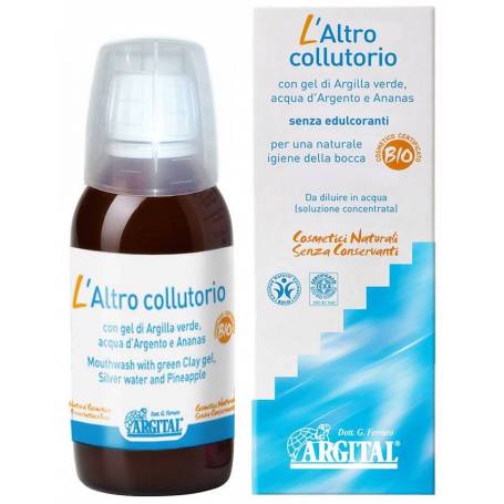 Apa de gura cu gel de argila verde, apa de argint si ananas, 100ml - Argital