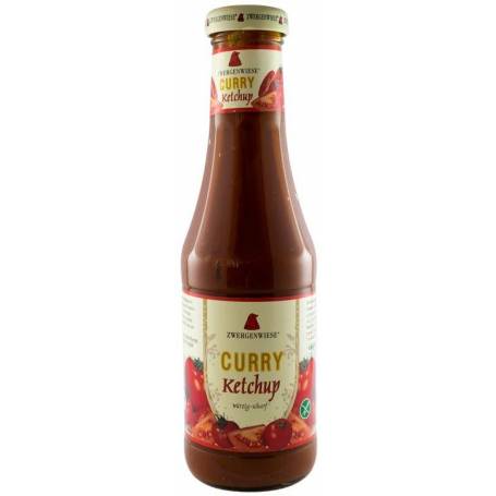 Ketchup curry, din piure de rosii - eco-bio 500ml - Zwergenwiese