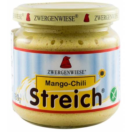 Pate vegetal bio cu CHILI SI MANGO 180g - Zwergenwiese