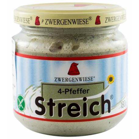 Pate vegetal bio cu 4 SORTIMENTE DE PIPER 180g - Zwergenwiese