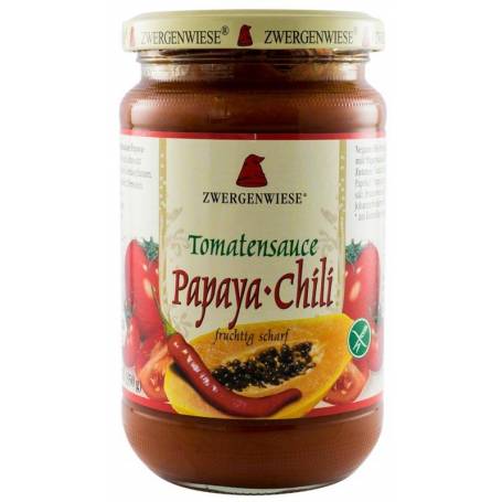 Sos de rosii cu papaya-chili - eco-bio 340g - Zwergenwiese