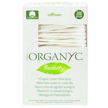 Betisoare De UreCHI Din Bumbac ORGanic - 200 Buc - CORMAN ORGANYC