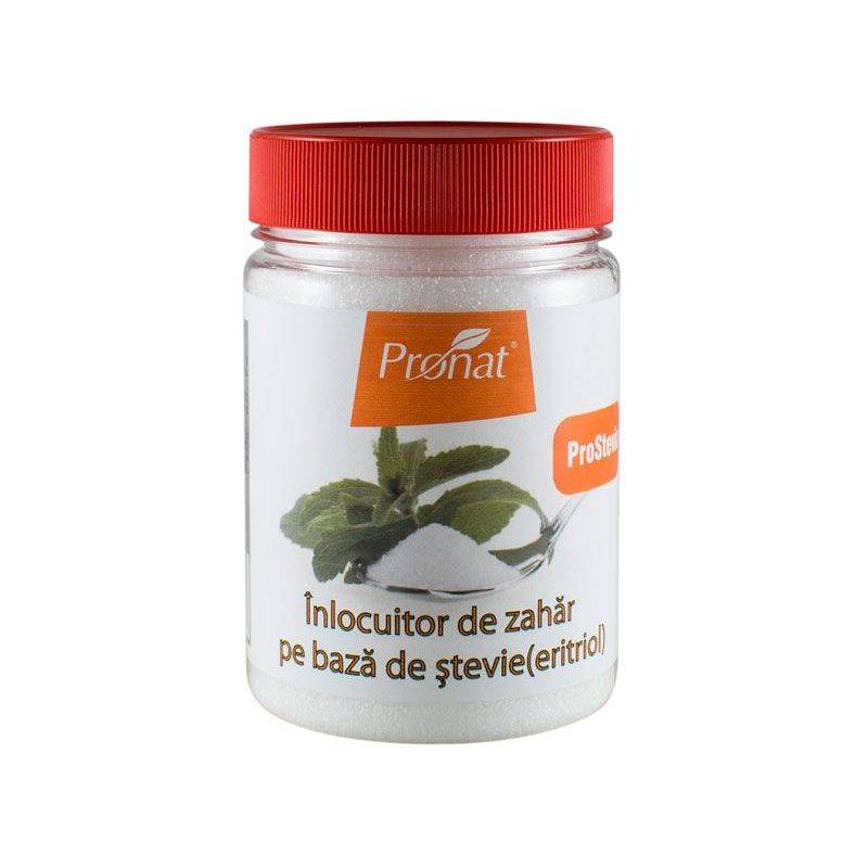 Stevia - pulbere (cu eritritol) inlocuitor de zahar 250g - Pronat