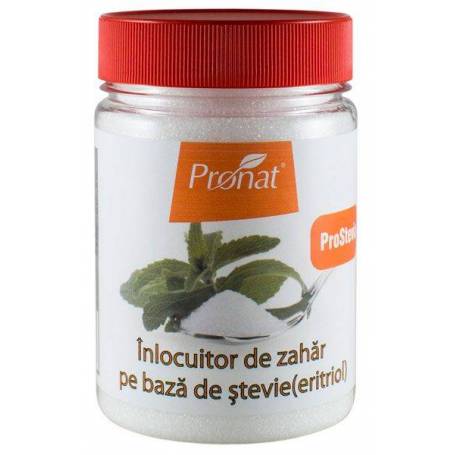 Stevia - pulbere (cu eritritol) inlocuitor de zahar 250g - Pronat