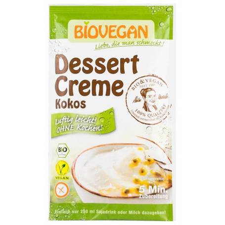 Crema pentru desert cu nuca de cocos - eco-bio 63g - Biovegan