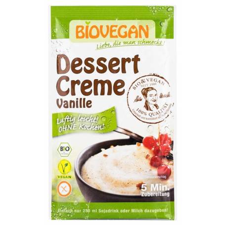 Crema pentru desert cu vanilie - eco-bio 52g - Biovegan