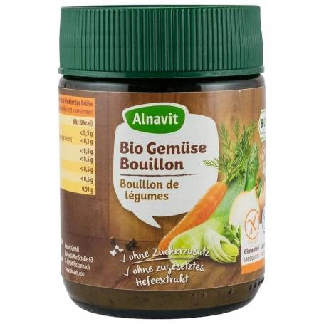 Supa de legume Bio (13,5%) instant, fara gluten, 165 g Alnavit