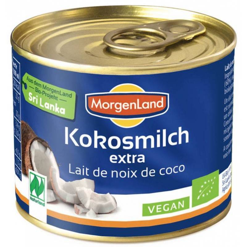 Lapte de cocos extra - eco-bio 200ml - Morgenland