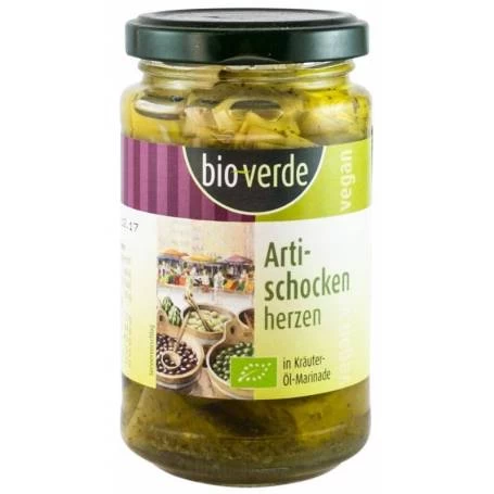Inimi de anghinare in ulei de masline si verdeturi - eco-bio 200g - Bio Verde