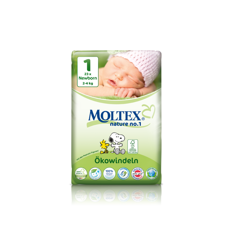 Scutece ECO nou nascuti (2-4kg) nr. 1, 23buc - Moltex