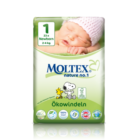 Scutece ECO nou nascuti (2-4kg) nr. 1, 23buc - Moltex