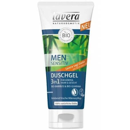 MEN Sensitiv - Gel de dus 3 in 1, 200ml - Lavera