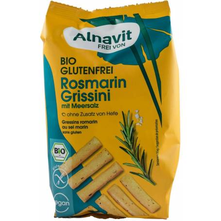 Mini grisine cu rozmarin si sare de mare, 100g - Alnavit