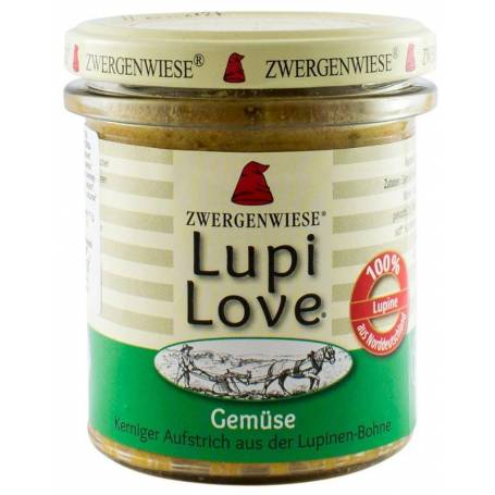 Pate vegetal din lupin cu legume - eco-bio 165g - Lupi Love - Zwergenwiese