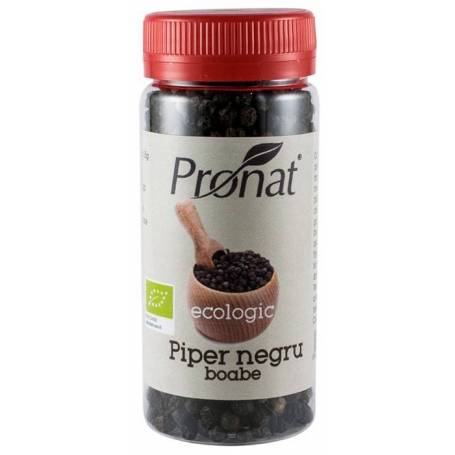 Piper negru boabe - eco-bio 50g - Pet - Pronat