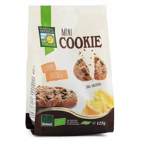 Fursecuri cu ciocolata si portocale - eco-bio 125g - Bohlsener Muhle