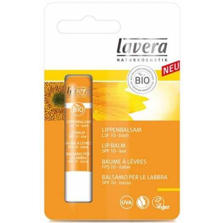 Balsam de buze cu protectie solara SPF10, 4,5g - Lavera