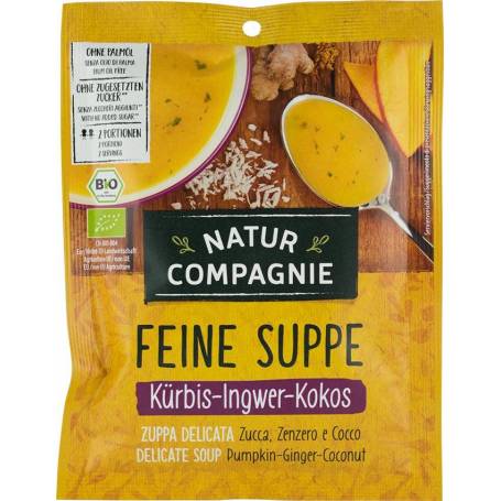 Supa de dovleac, ghimbir si cocos - eco-bio 40g - Natur Compagnie