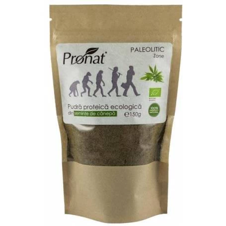 Pudra proteica din seminte de canepa - eco-bio 150g - Pronat