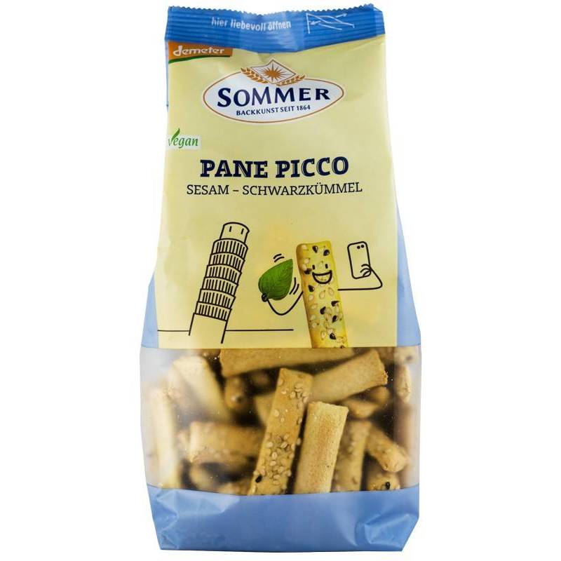 Panne Picco minigrisine cu susan si chimen negru, Demeter, eco-bio,