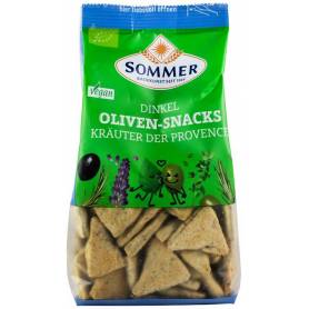 Snack din faina de grau spelta cu masline si ierburi de Provence - eco-bio 150g - Sommer