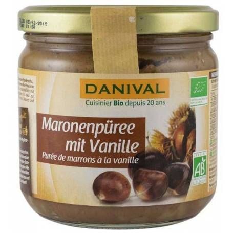 Piure de castane cu vanilie - eco-bio 380g - Danival