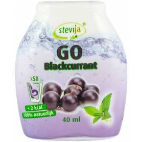 SteviJa GO - Indulcitor pe baza de stevia cu aroma de coacaze negre, 40ml - SteviJa