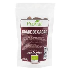 Boabe de cacao raw - eco-bio 50g - Pronat