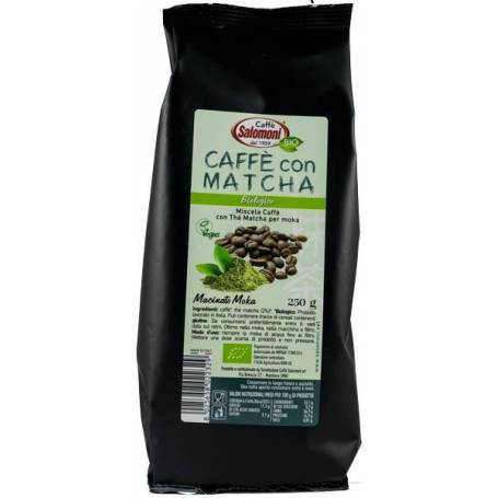 Cafea cu ceai Matcha - eco-bio 250g - Caffe Salomoni