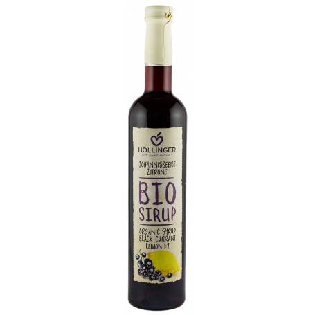 Sirop din coacaze negre cu lamaie - eco-bio 0,5l - Hollinger