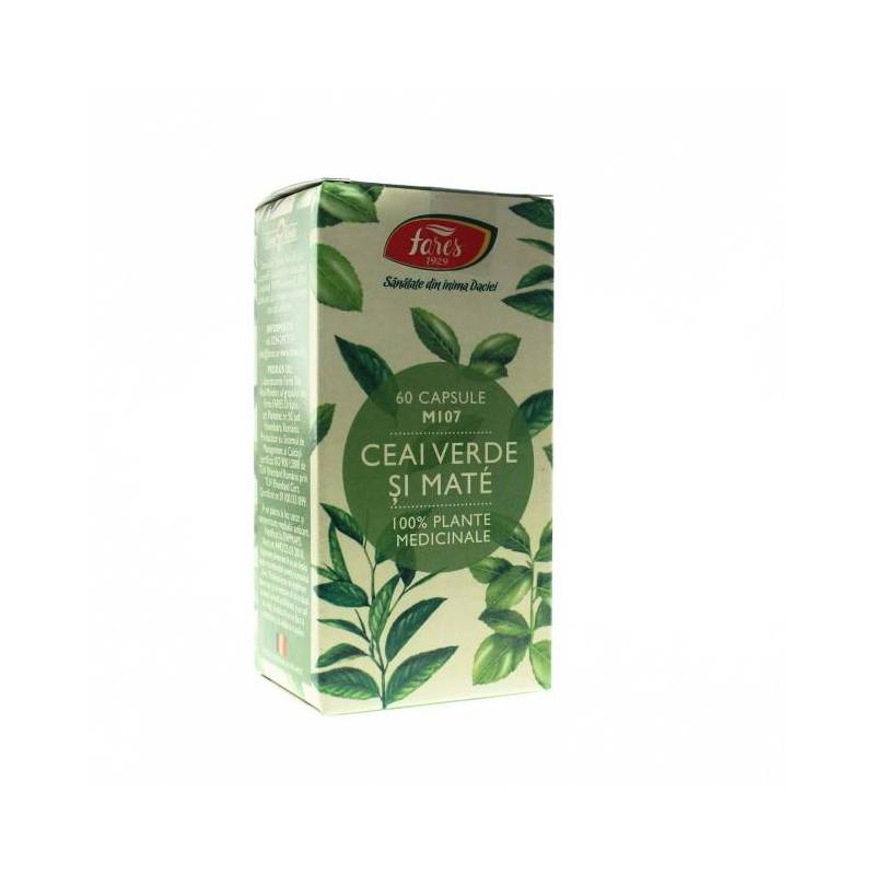 Ceai verde si mate 60cps - Fares