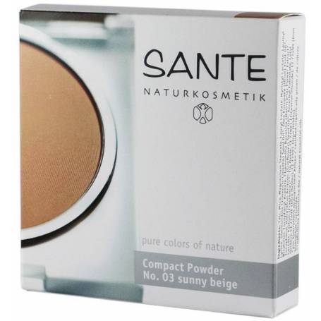 Pudra compacta eco-bio machiaj No.3 (bej insorit) - 9g - Sante Naturkosmetik