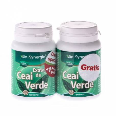 Ceai verde 1+1 30cps - Bio Synergie 