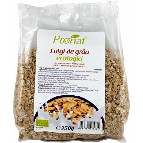 Fulgi de grau Eco-Bio 350g - Pronat