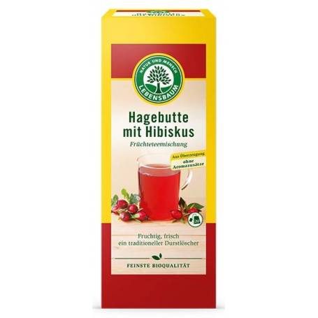 Ceai de măceșe si hibiscus, eco-bio, 20plicuri - Lebensbaum