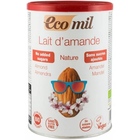 Pudra eco-bio instant pentru bautura de migdale natur, 400 G Ecomil