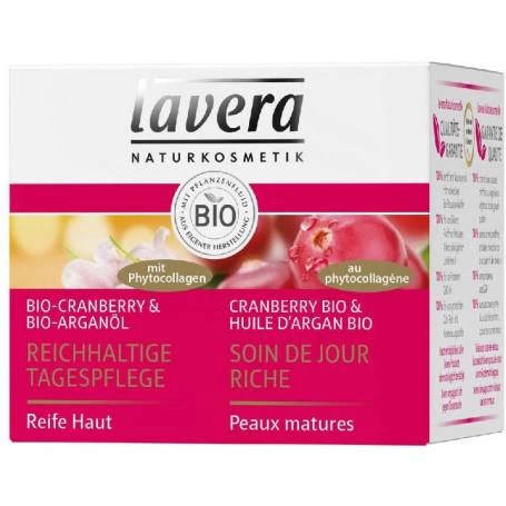 Crema de ingrijire pentru zi cu merisor si ulei de argan, 50ml - Lavera