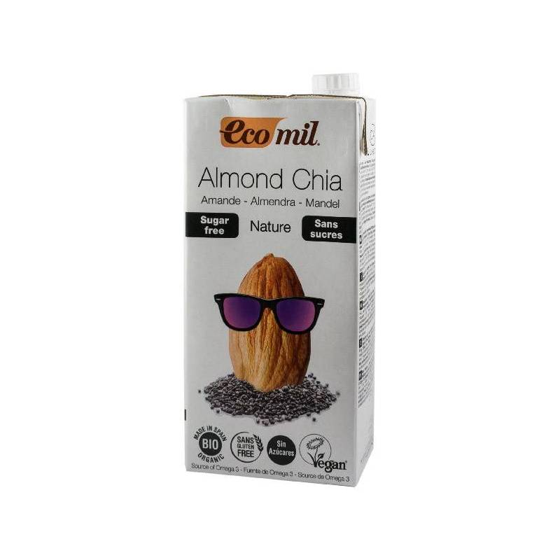 Bautura - tip lapte - de migdale cu chia, fara zahar, eco-bio, 1L,