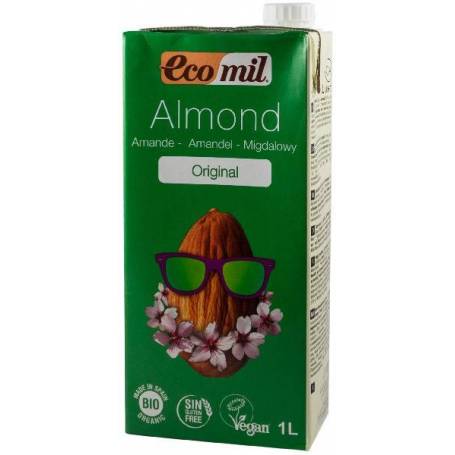 Bautura - tip lapte - de migdale original, indulcita cu sirop de agave, eco-bio, 1L Ecomil