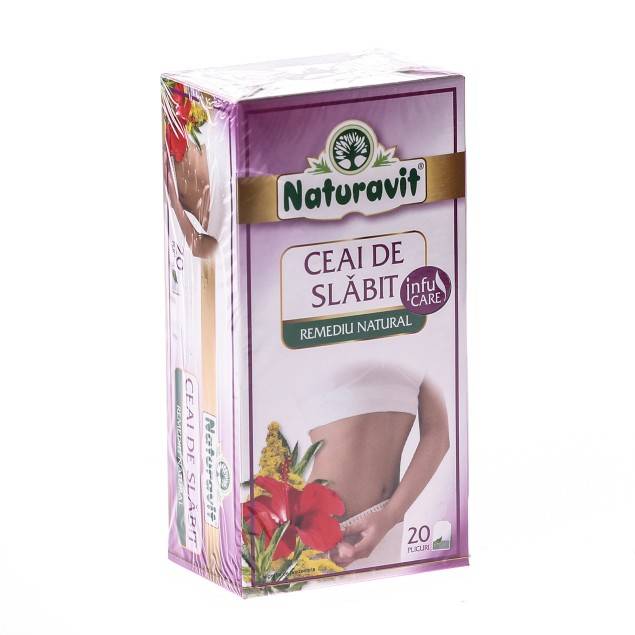 Ceai de slabit naturavit 20dz - naturavit