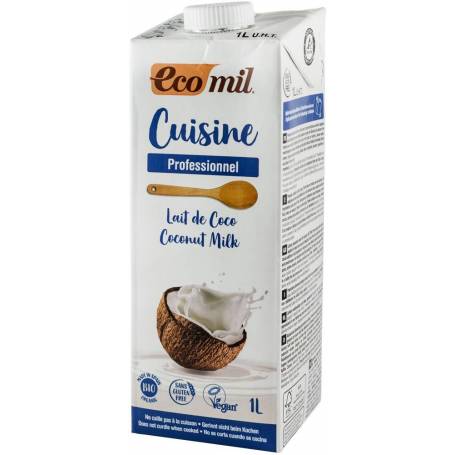 Crema vegetala - tip smantana - pe baza de cocos, 1000ml, eco-bio, Ecomil Cuisine