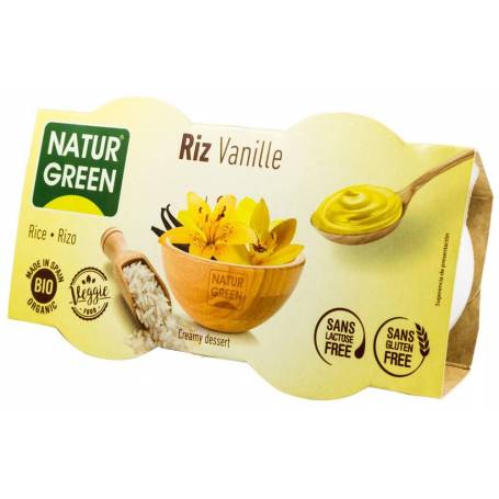 Desert de orez cu vanilie, eco-bio, 2x125g - - Natur Green